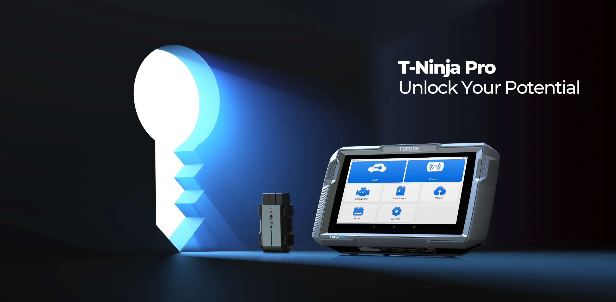TOPDON T-Ninja Pro - 8 Tablet OBD Automotive Key Programmer